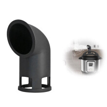 Desviador de vapor Dsseng para Instant Pot, rotación de 360, silicona, 8 cuartos, compatible con Instant Pot, negro