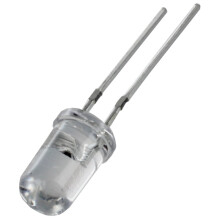 1000 LED trasparenti da 5 mm a luce blu