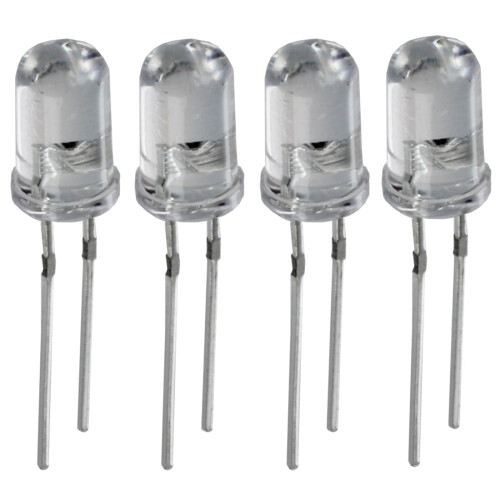 1000 LED trasparenti da 5 mm a luce blu 1