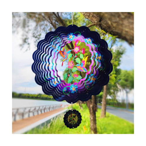 Sino de Vento Giratório 3D de 30 cm (12 polegadas) para Decoração Externa. 1