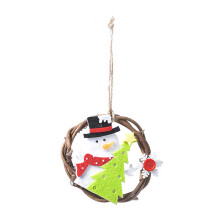 Ofertas navideñas de Lmueinov: Corona navideña para colgar en la puerta, adorno de árbol de Navidad con forma de trompeta y anillo de ratán en