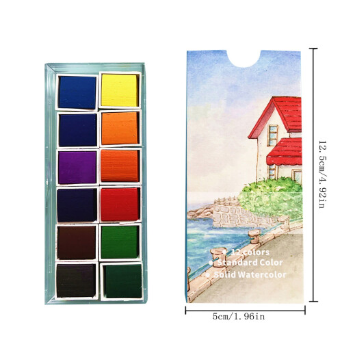 Γραφείο & Χειροτεχνία & Χαρτικά Celebration Activ12Color Glitter Ακουαρέλα Σετ Χρωμάτων με 1