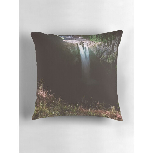 AIVO Snoqualmie Falls Night / Great Northern Capas de Almofada Decorativas para Sofá Polegadas Dois Lados 2