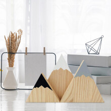 Decor de casă Gnobogi3PC Diferite dimensiuni Mini raft de munte Decor raft de munte aventură Suport de raft din lemn Decor de munte Lichidare de