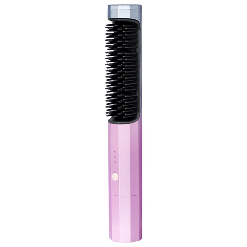 Eease Cordless Hair Straightener Brush Portable USB Heated Hair Straightener Comb for Travel