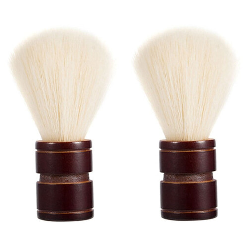 2X Πινέλο Ξυρίσματος Man Pure Hair Ξύλο για Διπλής Άκρης Ίσια Κλασική Βούρτσα