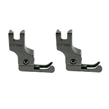 2 piezas de prensatelas de guía estrecha para máquinas de coser industriales de puntada recta, prensatelas universales para cremalleras,