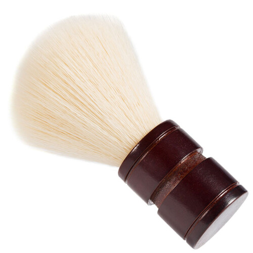 2X Πινέλο Ξυρίσματος Man Pure Hair Ξύλο για Διπλής Άκρης Ίσια Κλασική Βούρτσα 2