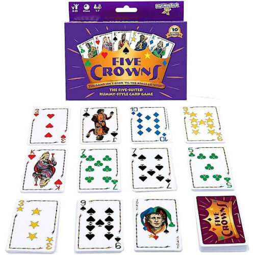 Παιχνίδι με κάρτες Five Crowns - Διασκέδαση για όλες τις ηλικίες, 2-6 παίκτες - XF16 - 2