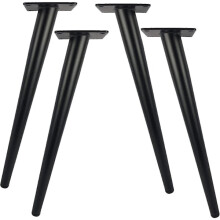 4er-Pack 30 cm lange Tischbeine aus Metall für moderne Möbel, Kommoden, Schränke, Tische, Stühle, Hocker, Ersatzbeine für Möbel, Tragkraft 800