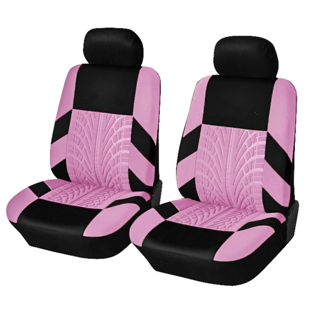 Universal Front Car Seat Covers For Lexus Rx 20042025, Airbag Safe Durable Polyester Pink 9450606269072