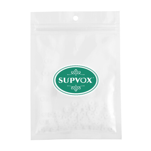 Supvox80pcs σιλικονούχα πώματα από καουτσούκ, δαχτυλίδια με χάντρες, γούρι με κλιπ 1