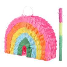 Regenbogenkuchen-Piñata-Spielzeug für Geburtstagsfeiern und Karnevalsspiele