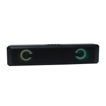 Cainteoir Bluetooth5.0 Inaistrithe PAVEOS le Soilse Ildaite, Comhoiriúnach le Teilifís, Bronntanas Saoire do Dhaoine Fásta, Dubh