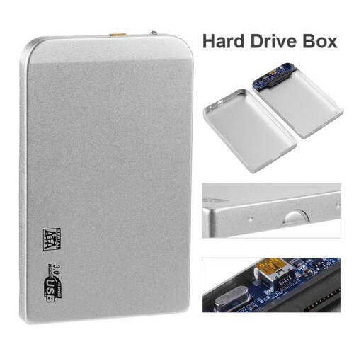 JANDELΕξαιρετικά λεπτό κουτί σκληρού δίσκου USB 3.0 από κράμα αλουμινίου 2,5 ιντσών, 2