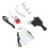 SOAC Lights Generator Friktionsdynamo Cykelforlygte Baglygte, Sort 4
