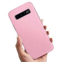 Yhteensopiva Samsung Galaxy S10Plus -kotelon kanssa - vaaleanpunainen