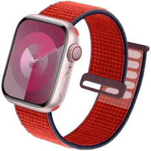 Pulseira esportiva compatível com Apple Watch 44mm 40mm 49mm 45mm 41mm 38mm, pulseira de nylon para iWatch Ultra 2, Série 9-3, 2020