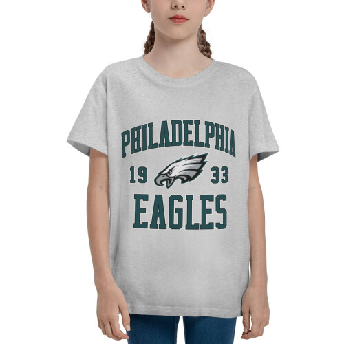 Παιδικό κοντομάνικο πουκάμισο Eagles με λογότυπο αθλητικής ομάδας ποδοσφαίρου για