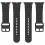 Compatível com Apple Watch com pulseira de silicone Wave preta de 42/44/45/46/49 mm. 5