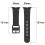 Compatível com Apple Watch com pulseira de silicone Wave preta de 42/44/45/46/49 mm. 6