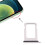 Compatibel met iPhone 12 simkaarthouder - Wit 4