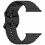 Compatível com Apple Watch com pulseira de silicone Wave preta de 42/44/45/46/49 mm. 4