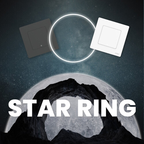 Dla moes dla For Tuya dla Smart Light Switch Wall Switch Star Ring Series 2