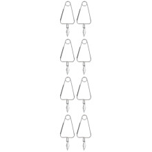 Conjunto de 8 peças de pinças de aço inoxidável para escargot e caracóis, ideais para servir alimentos e utensílios de mesa.