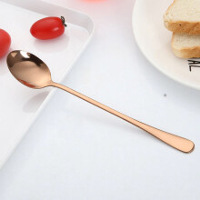 Dessertlöffel aus Edelstahl mit langem Griff, Rührlöffel für Latte, Kaffee und Cocktails