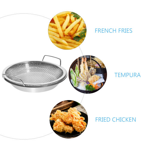 Δοχείο αποστράγγισης με πλέγμα, Airfryer, θήκη για τηγανητά φαγητά, δοχεία σνακ, 1