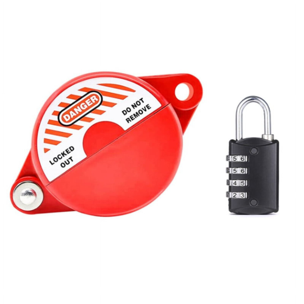 Gate Valve Lockout Device With Coded Lock Suited For 1 To 2-1/2 Gate Valve Handles Gate Valve Lockout Water Spigot Lock 9048212809425