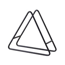 Suporte criativo para copos e porta-copos, em ferro fundido, para uso doméstico (preto)