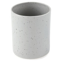 Pots à ustensiles de cuisine mouchetés - Gris