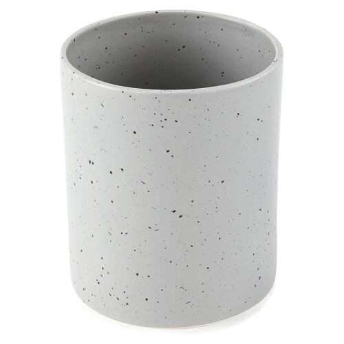 Pots à ustensiles de cuisine mouchetés - Gris