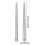 PWPSG2-Pack Χωρίς φλόγα κεριά LED με κωνικό φωτισμό, ρεαλιστικά κεριά που αναβοσβήνουν 2