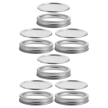 Juego de 6 tapas para tarros Mason, tapas para conservas, tapas herméticas para tarros de hojalata.