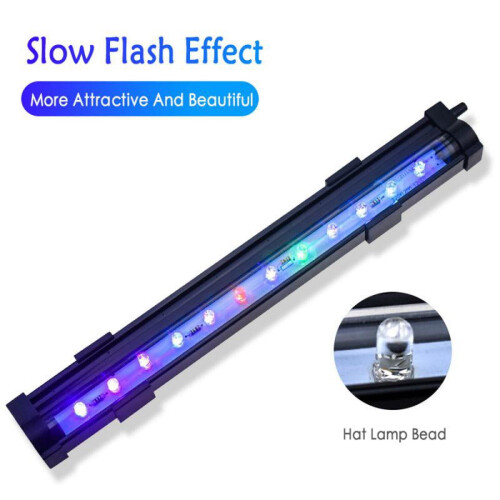 LED7Colors Αλλαγή Φωτισμού Ενυδρείου για Γυάλα με Ψάρια, Υποβρύχιο Φωτιστικό, Λάμπα 2