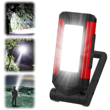 LINLIN USB Rechargeable COB LED Work Light with Magnetic Base & Hook, 360 Adjustable, 5 Brightness Modes for Camping, Garage, Workshop, Emergency