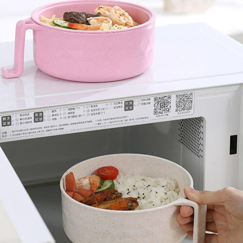 Μπολ Ramen για φούρνο μικροκυμάτων, μπολ σούπας "όλα σε ένα" με σουρωτήρι, συμβατό με 2