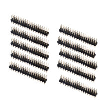 jixopn 10pcs Dual Male Header 2.54mm 2x20pin Strip for Raspberry Pi Zero