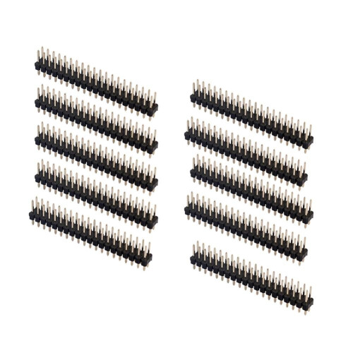 jixopn10pcs Διπλή Αρσενική Κεφαλίδα 2.54mm 2x20pin Λωρίδα για Raspberry Pi Zero