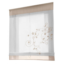 Jaluzele romane cu panglică, tip tijă, brodate, pentru grădină, Begine Clearance, 80 x 120 cm, compatibile cu cele mai noi jaluzele romane, din