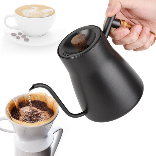 Βραστήρας καφέ από ανοξείδωτο ατσάλι, 850ml από ανοξείδωτο ατσάλι με στάλαξη και 1