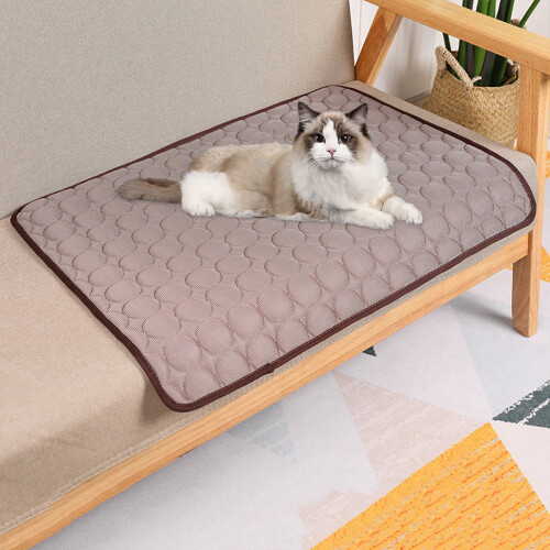 Pet Ice Mat Summer Cool Ice Silk Sleeping Mat, Μαξιλάρι Καναπέ, Διαφανές Αναπνεύσιμο Χαλί Συμβατό με 2