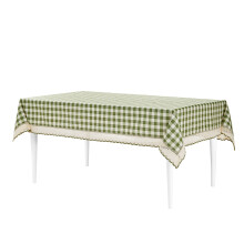 Față de masă în carouri cu model Buffalo Check - Salvie - 152 cm x 213 cm