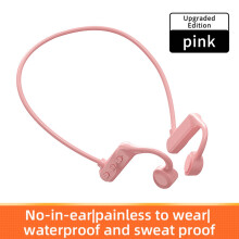 Avtoify Conduct nieuwe draadloze Bluetooth-headset K69 zonder oordopjes, nekband, ultralange standby-tijd, roze