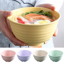 Boluri ușoare din paie de grâu, 1100 ml, pentru cereale, incasabile, pentru cină, non-toxine, potrivite pentru mașina de spălat vase și