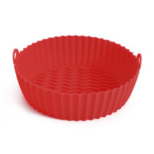 Pontos Bakvorm Herbruikbare Anti-aanbak Siliconen Bakplaat voor Airfryer Oven Bakplaat voor Gefrituurde Pizza Kipmand Airfryer Accessoires