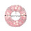 Guirlanda de Natal artificial rosa com bolas decorativas, 30 cm (11,8 polegadas), perfeita para árvore, porta, janela, parede e decoração de 2